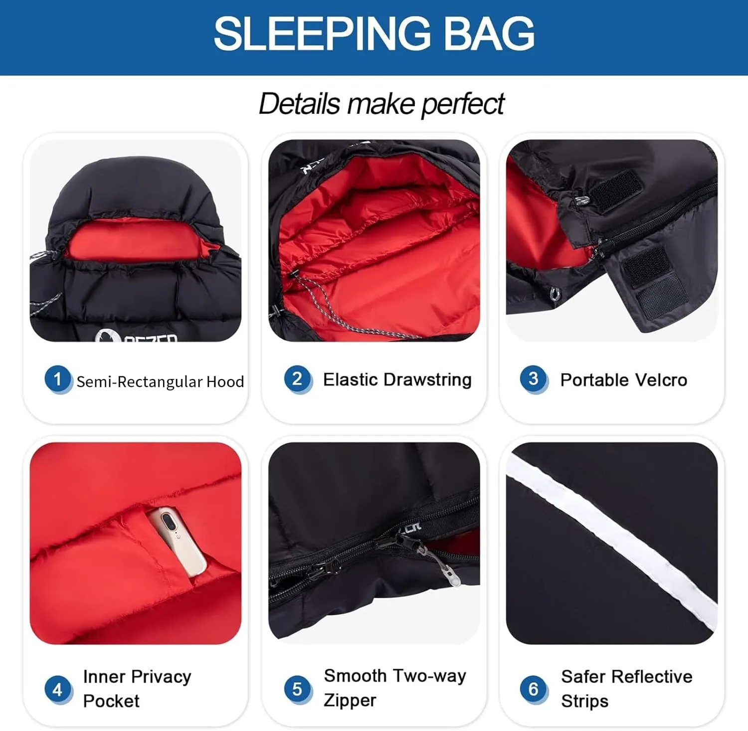 Down Sleeping Bag for Adults, 600 Fill Power, Ultralight & Compact with Compression Sack for Backpacking, Camping, Hiking