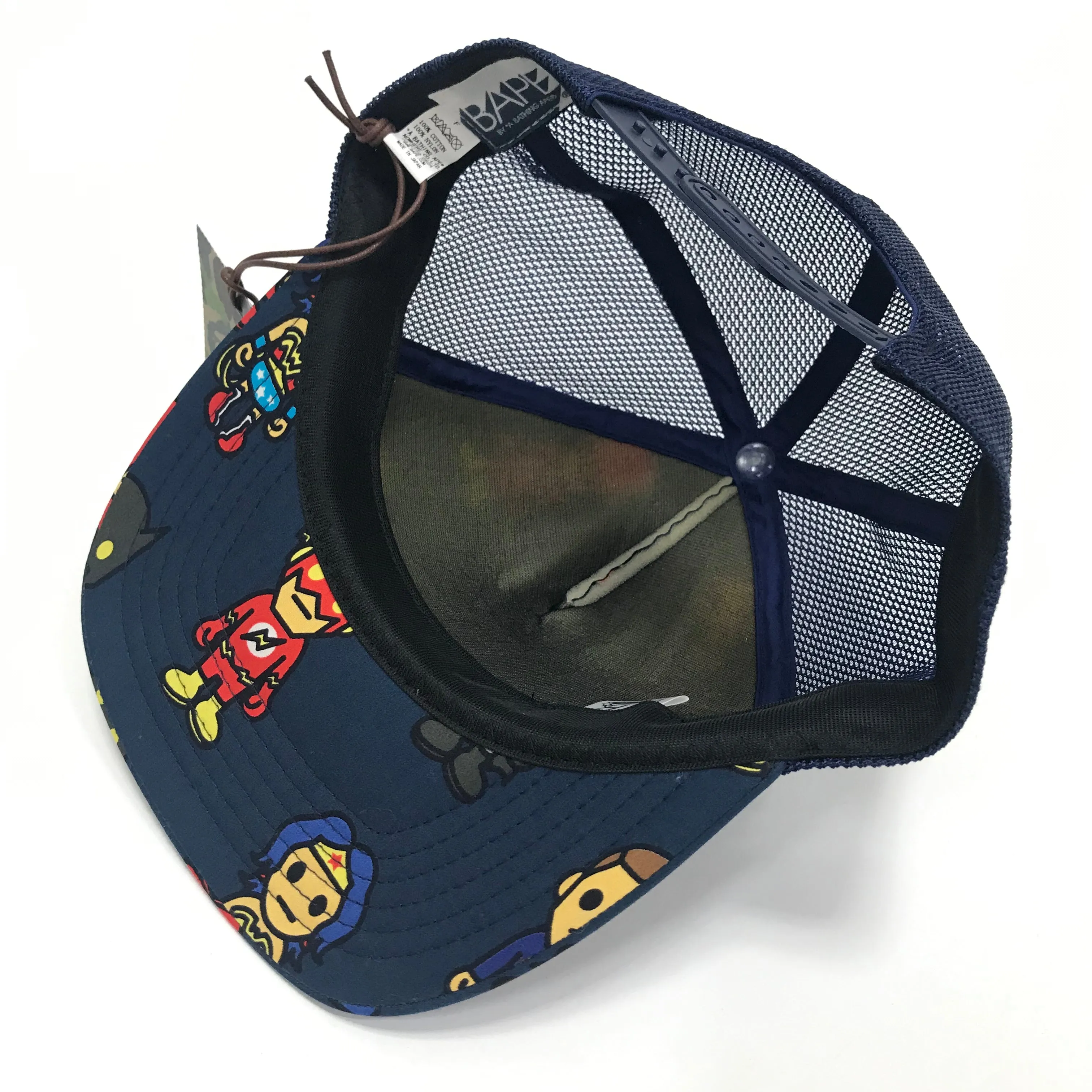 DS! A Bathing Ape Bape x DC Comics Mesh Trucker Cap Navy