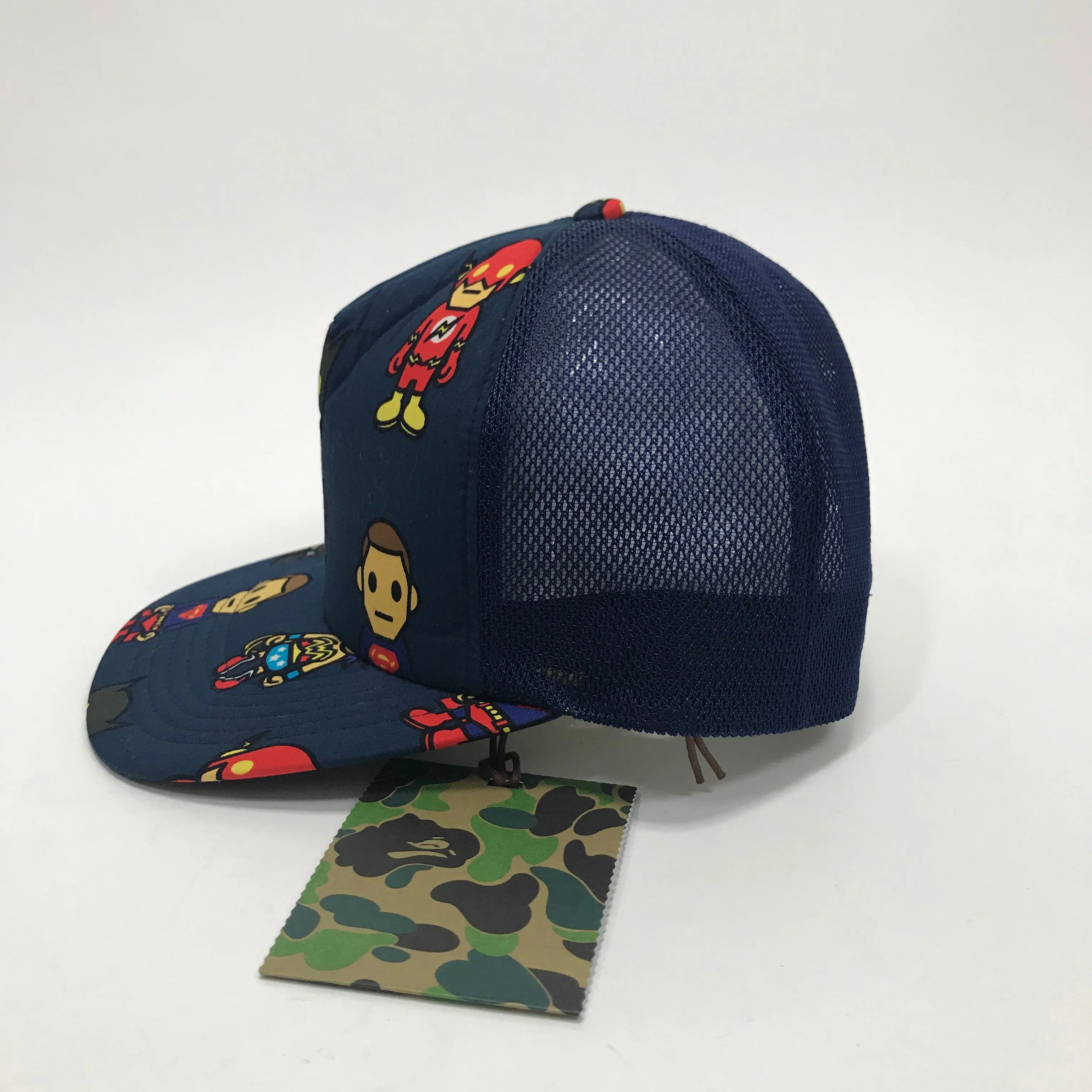 DS! A Bathing Ape Bape x DC Comics Mesh Trucker Cap Navy