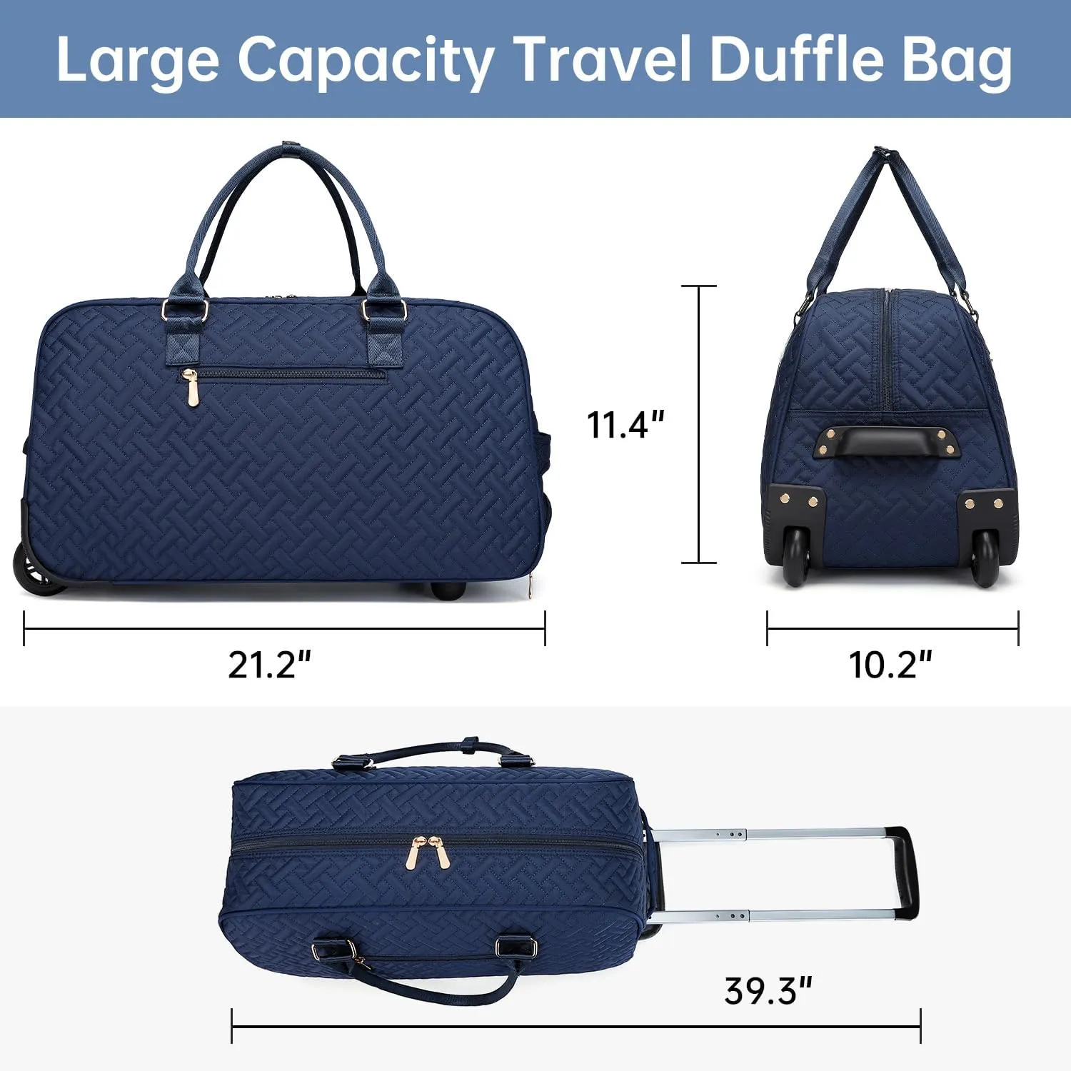 Duffle Bag for Travel, Weekender Bag with Shoe Compartment, Carry On Overnight Bag for Women with Toiletry Bag, Gym Bag with Wet Pocket, Hospital Bags for Labor and Delivery Beige