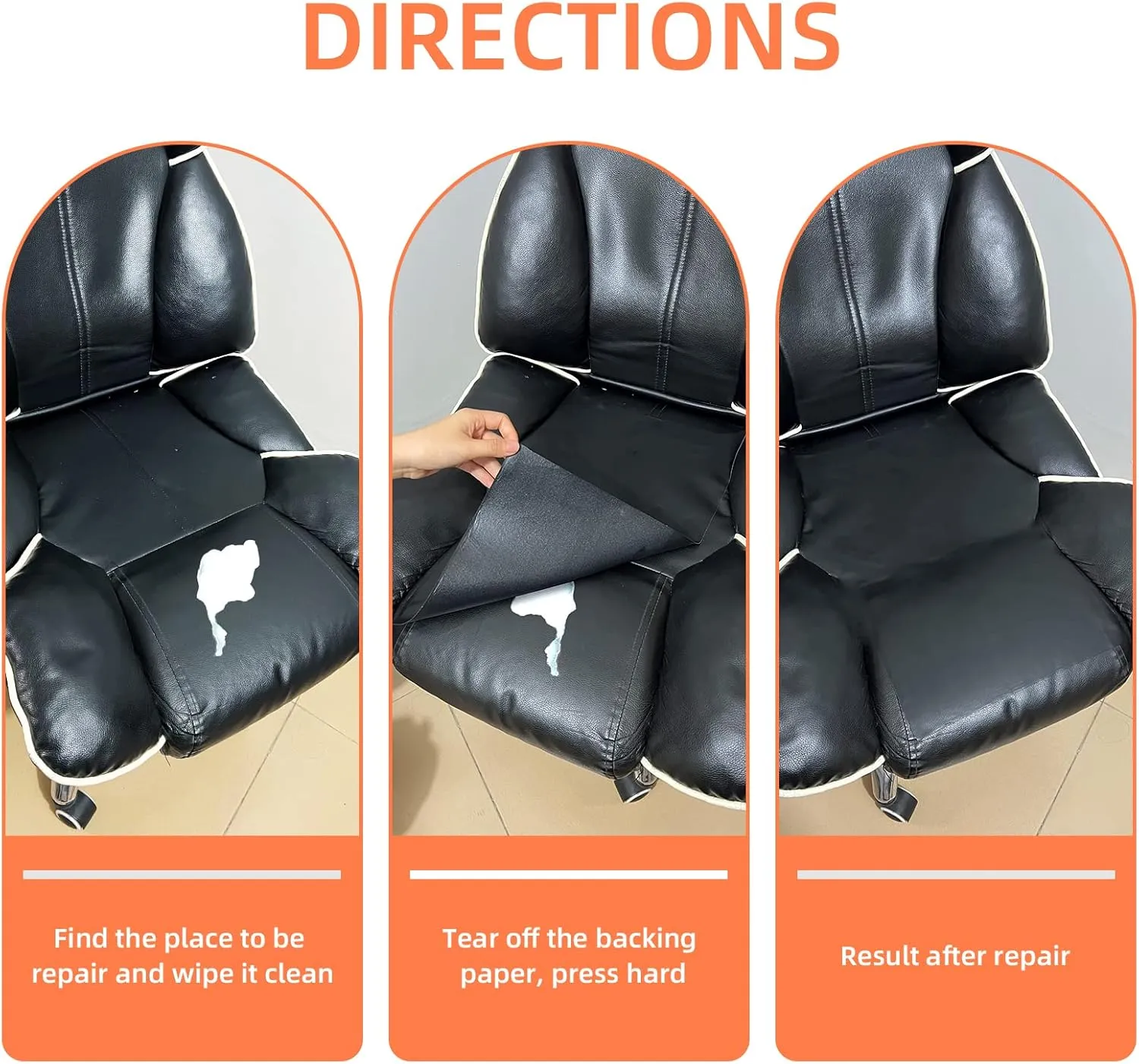 DXBULL Large Leather Repair Patch 17.3x78.7 inch Repair Tape Self-Adhesive for Furniture Sofas Car Seats Chair Couches Handbags Jackets Decorative Home Hotel Wall (Beige)