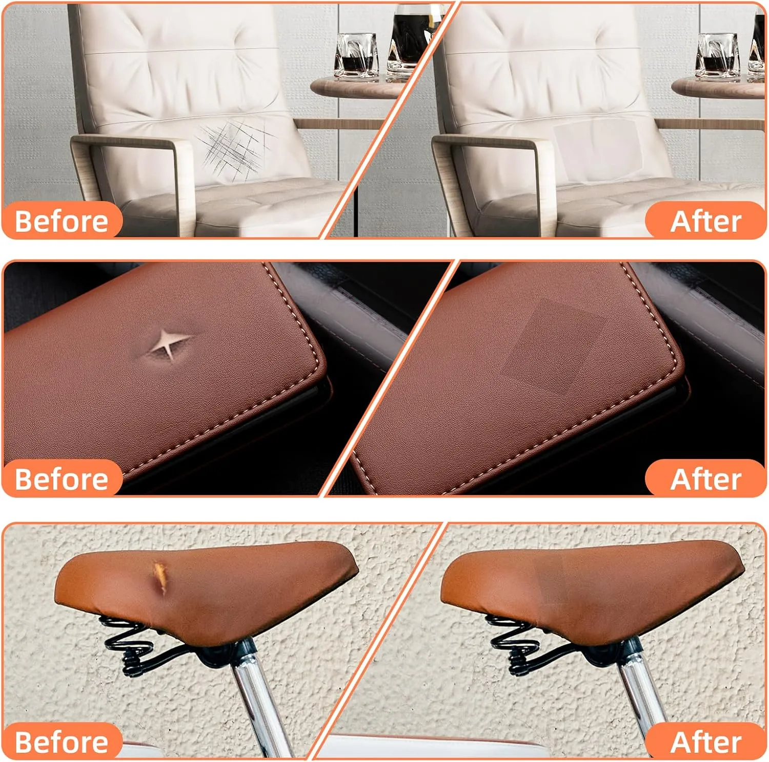 DXBULL Large Leather Repair Patch 35.4x78.7 inch Repair Tape Self-Adhesive for Furniture Sofas Car Seats Chair Couches Handbags Jackets Decorative Home Hotel Wall (Dark Coffee)