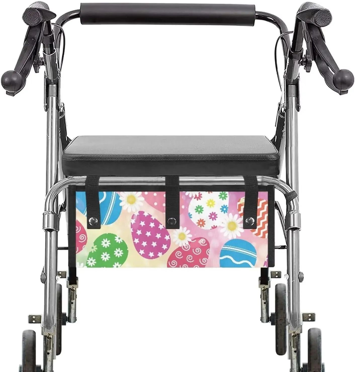 Eggs Walker Storage Bags Rollator Basket & Accessory Organizer Storage Seniors Under Seat Reusable Suitable for 4-Wheeled Wheelchairs