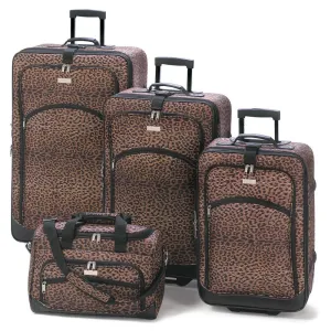 Ensemble Luggage Leopard Print Express shipping Local delivery