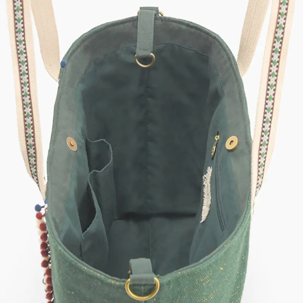 Evergreen Floral Tote Bag