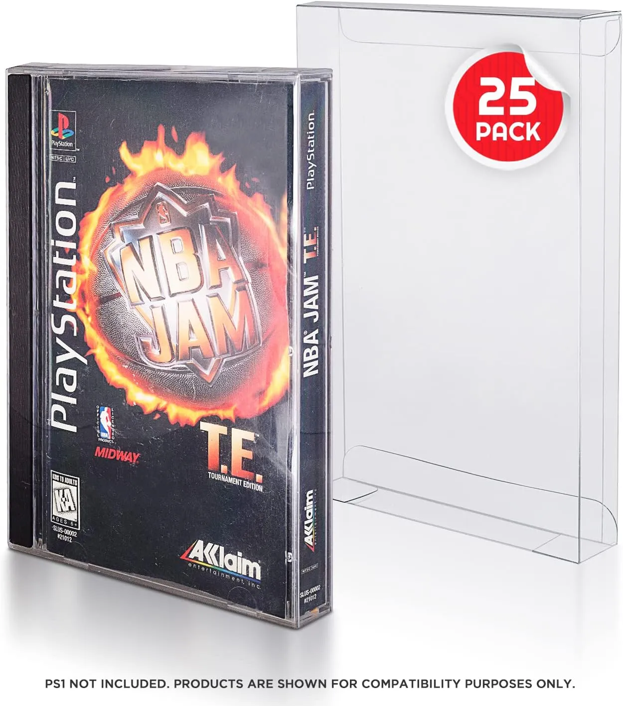 EVORETRO Game Box Protector for Sega CD, Saturn & Sony PS1 Longbox Games - 0.40MM Thick Bulk retail bags game cases. Retro gaming console partner for retro game system collection (pack of 25)