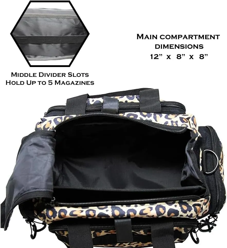Exos Tactical Range Bag – Medium Size Range Bag for Shooting – Gun Case for Handguns, Ammo Bag, Tactical Range Bag, Molle Webbing, Free Subdued USA Patch, Designed in the USA