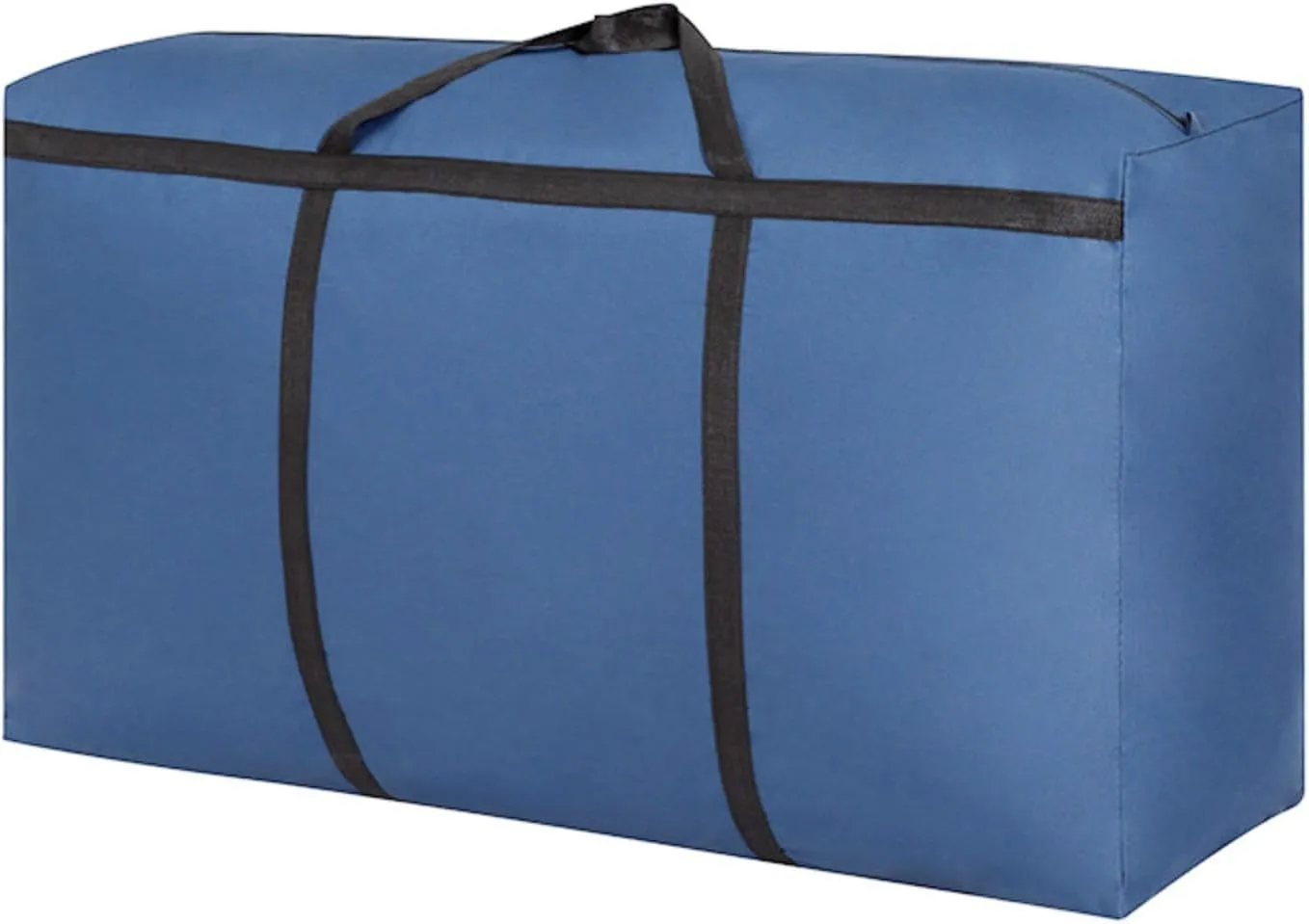 Extra Large Storage Bags Sturdy Foldable Moving Tote Bag Under Bed Storage Travel Cargo Duffel Jumbo Bag (navy blue,L)