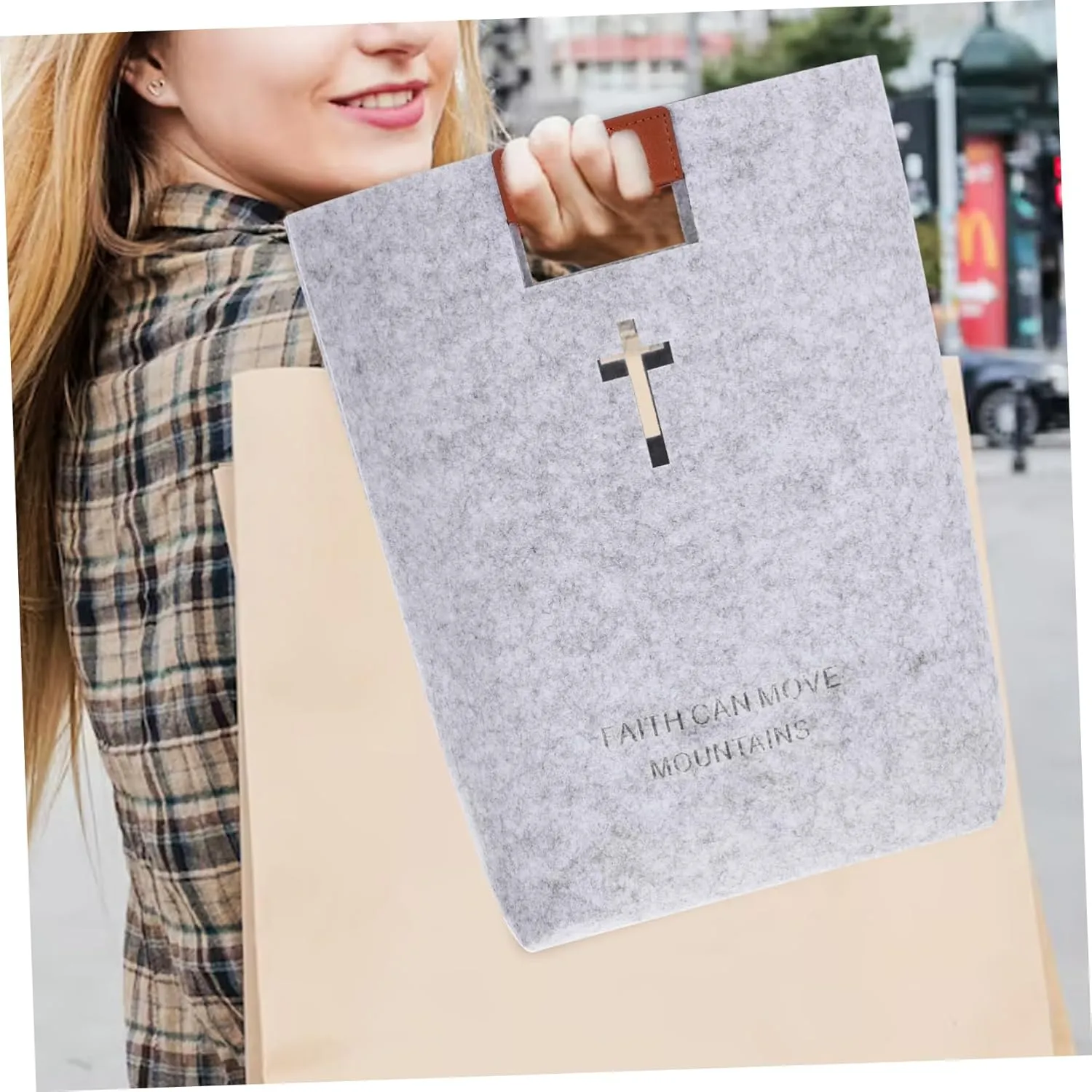 Felt Handbag Shopping Bag Bible Bags for Women Felt Tote Bag Bible Bag Felt Grocery Bag Felt Bag Bible Tote Bags for Women Bible Study Bag Bible Accessories Women Bible Handbag