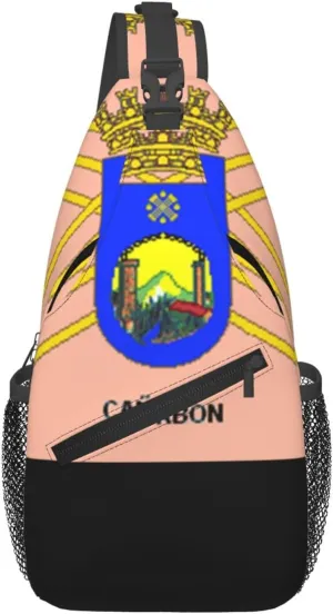 Flag Of Canabon (Caguas, Puerto Rico) Crossbody Bags For Women Men Chest Backpack Gym Shoulder Bag Travel Outdoor Sports Casual Crossbody Bags