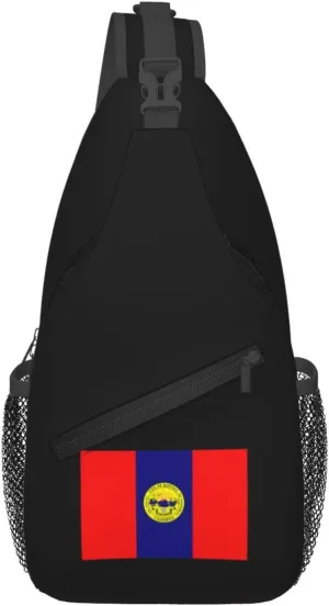 Flag Of Downey, California Crossbody Bags For Women Men Chest Backpack Gym Shoulder Bag Travel Outdoor Sports Casual Crossbody Bags