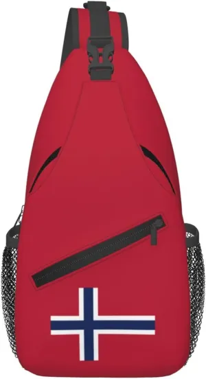 Flag of Norway Crossbody Bags For Women Men Chest Backpack Gym Shoulder Bag Travel Outdoor Sports Casual Crossbody Bags