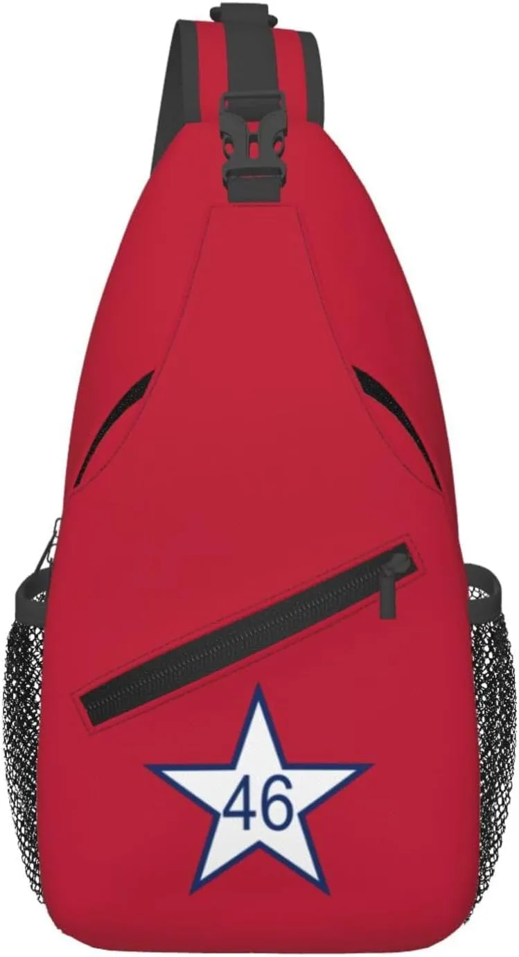 Flag Of Oklahoma (1911-1925) Crossbody Bags For Women Men Chest Backpack Gym Shoulder Bag Travel Outdoor Sports Casual Crossbody Bags