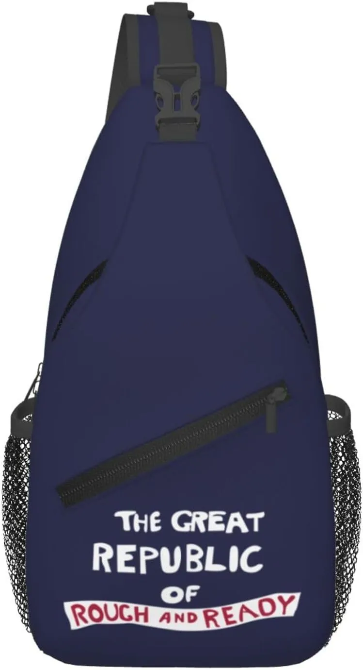 Flag Of The Great Republic Of Rough And Ready Crossbody Bags For Women Men Chest Backpack Gym Shoulder Bag Travel Outdoor Sports Casual Crossbody Bags