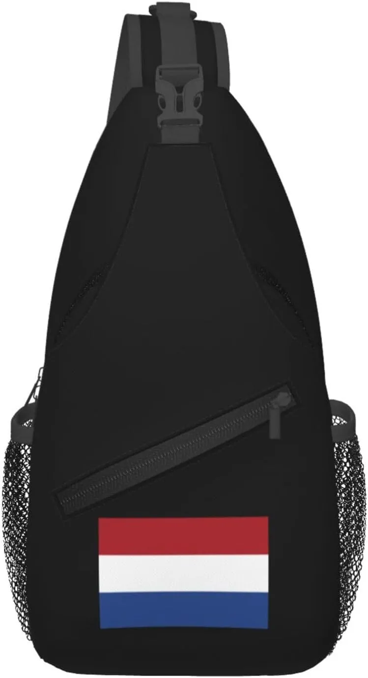 Flag of the Netherlands Crossbody Bags For Women Men Chest Backpack Gym Shoulder Bag Travel Outdoor Sports Casual Crossbody Bags