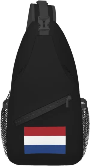Flag of the Netherlands Crossbody Bags For Women Men Chest Backpack Gym Shoulder Bag Travel Outdoor Sports Casual Crossbody Bags