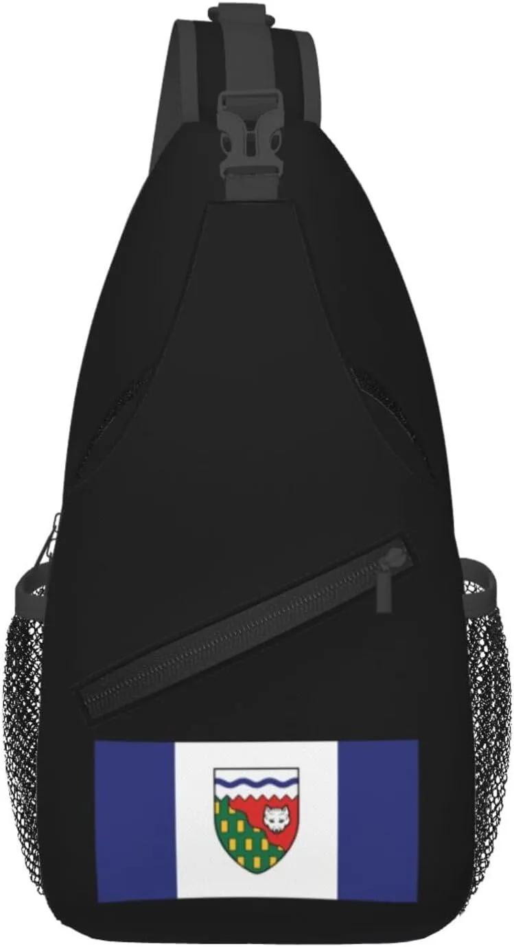 Flag of the Northwest Territories Crossbody Bags For Women Men Chest Backpack Gym Shoulder Bag Travel Outdoor Sports Casual Crossbody Bags