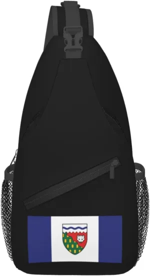 Flag of the Northwest Territories Crossbody Bags For Women Men Chest Backpack Gym Shoulder Bag Travel Outdoor Sports Casual Crossbody Bags