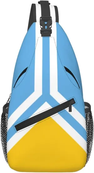 Flag Of Tuva Crossbody Bags For Women Men Chest Backpack Gym Shoulder Bag Travel Outdoor Sports Casual Crossbody Bags