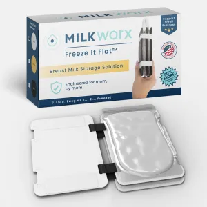Freeze It Flat Breast Milk Storage Bag Freezer Organizer - Space-Saving Freezer System for Breastmilk Storage Bags - Breast Pump Accessories - Breast Milk Freezer Organizer Made in The USA