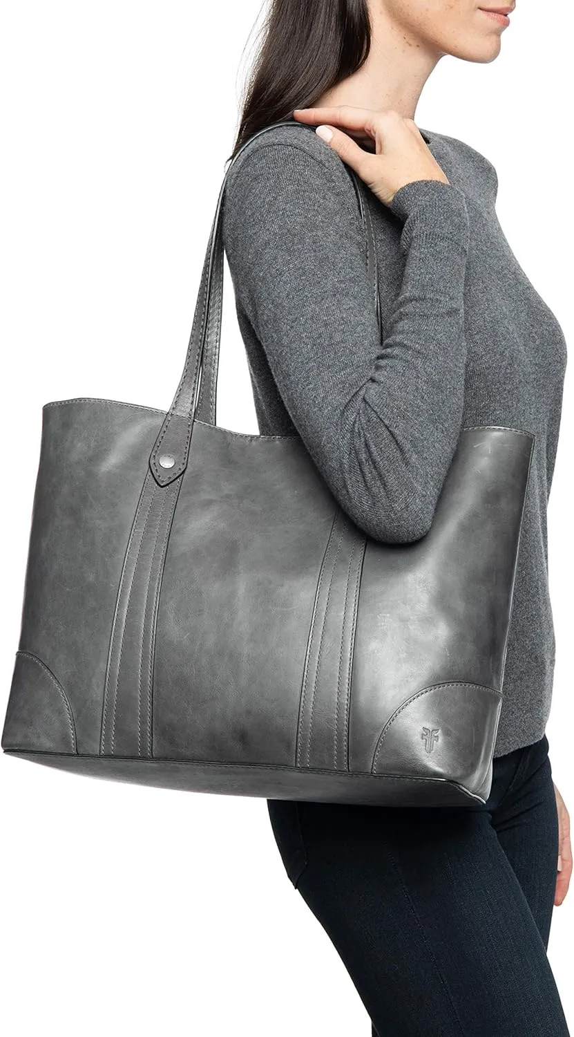 Frye Women's Melissa Shopper Tote Bag, Stylist Large Handbag with Adjustable Strap & Pockets