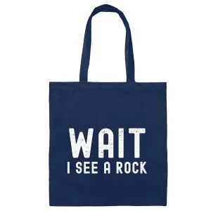 Funny Geology Gifts Ideas for Geologists Tote Bags Navy Black Multicolor Canvas Tote Bag