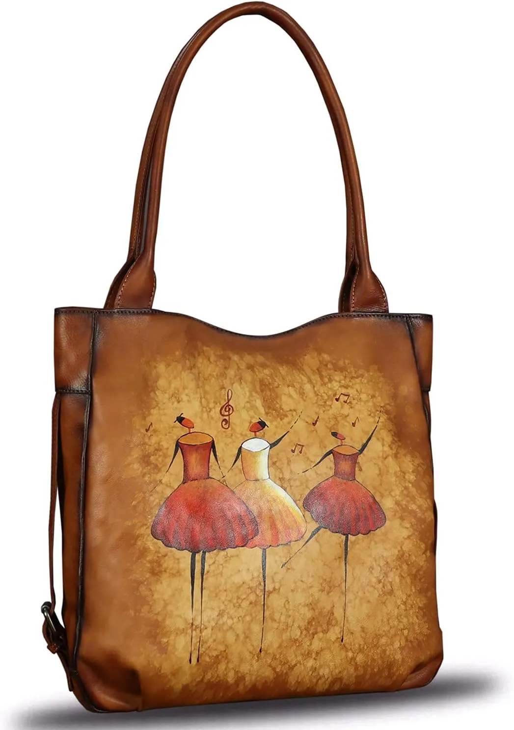 Genuine Leather Shoulder Bag Purse for Women Retro Top Handle Bags Handmade Vintage Crossbody Tote Handbags Purse