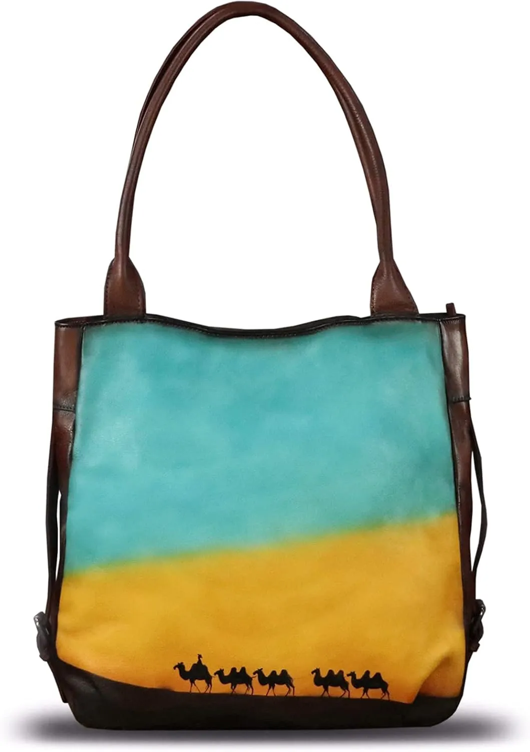 Genuine Leather Shoulder Bag Purse for Women Retro Top Handle Bags Handmade Vintage Crossbody Tote Handbags Purse