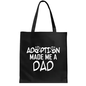 Gifts for Adoptive Parents Celebrate Adoption Day with Funny Family Quotes Navy Black Multicolor Canvas Tote Bag