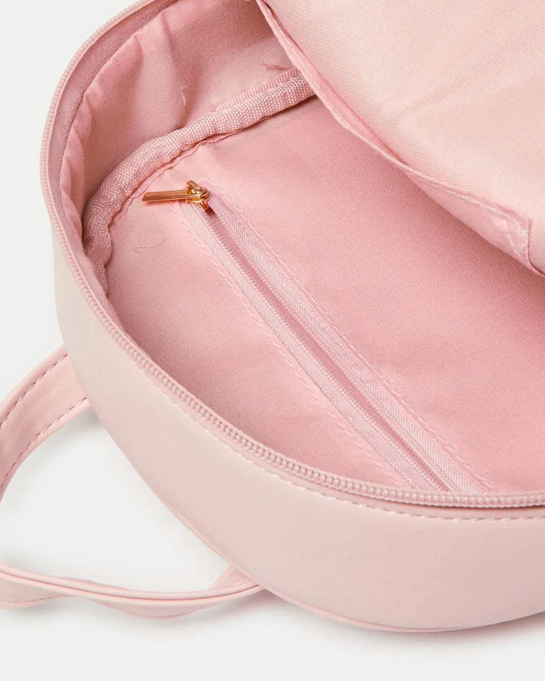 Girls Pink Embellished Backpack