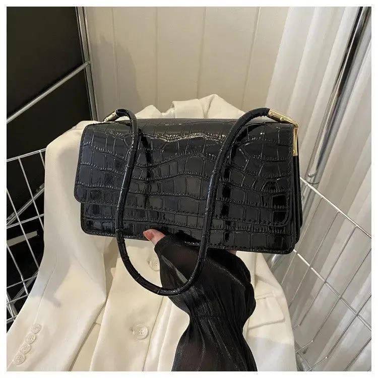 Glossy Pattern Shoulder Bags