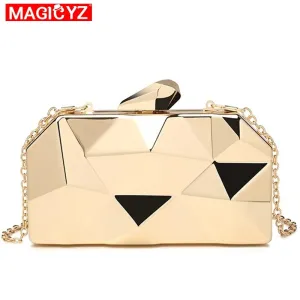 Gold acrylic clutch
