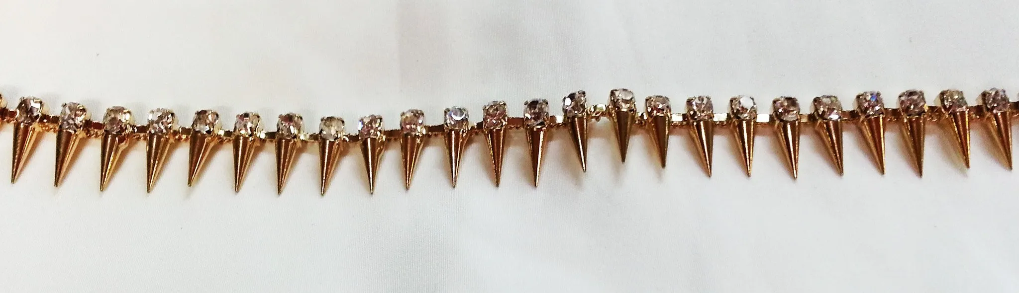 Gold Cone Diamante Trim