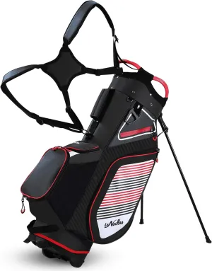 Golf Stand Bag for Men Navy 14 Way Divider Golf Bags, 6LB Lightweight Portable Walking/Riding Bags with Dust Cover, Strap