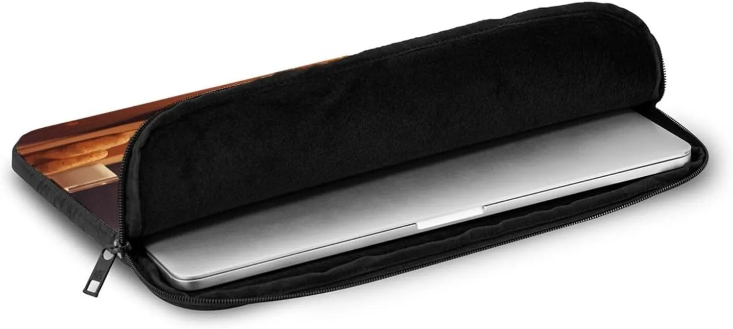 Greedy Hamster Pattern Portable Laptop Sleeve Case 15 inch for Shockproof Protection and Travel Convenience