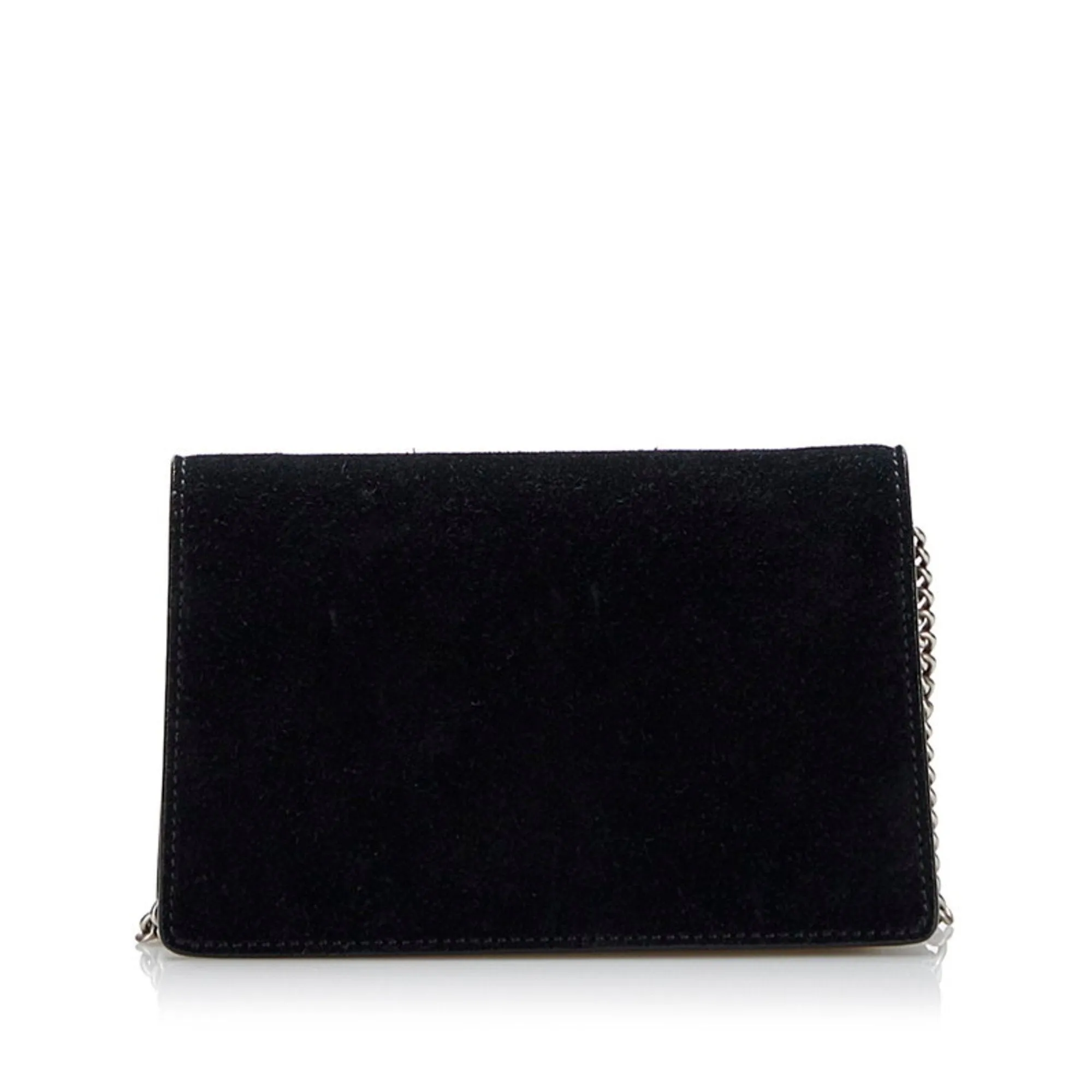Gucci Dionysus Chain Shoulder Bag 476432 Black Suede Ladies GUCCI