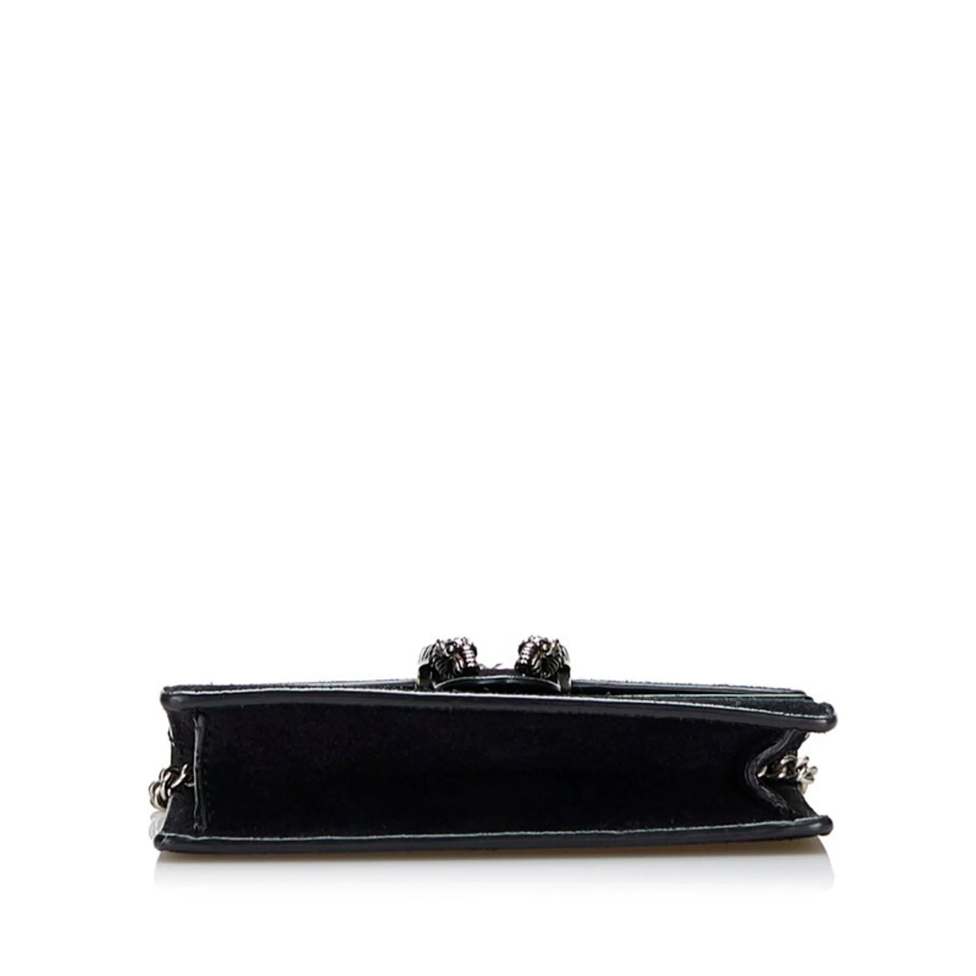 Gucci Dionysus Chain Shoulder Bag 476432 Black Suede Ladies GUCCI