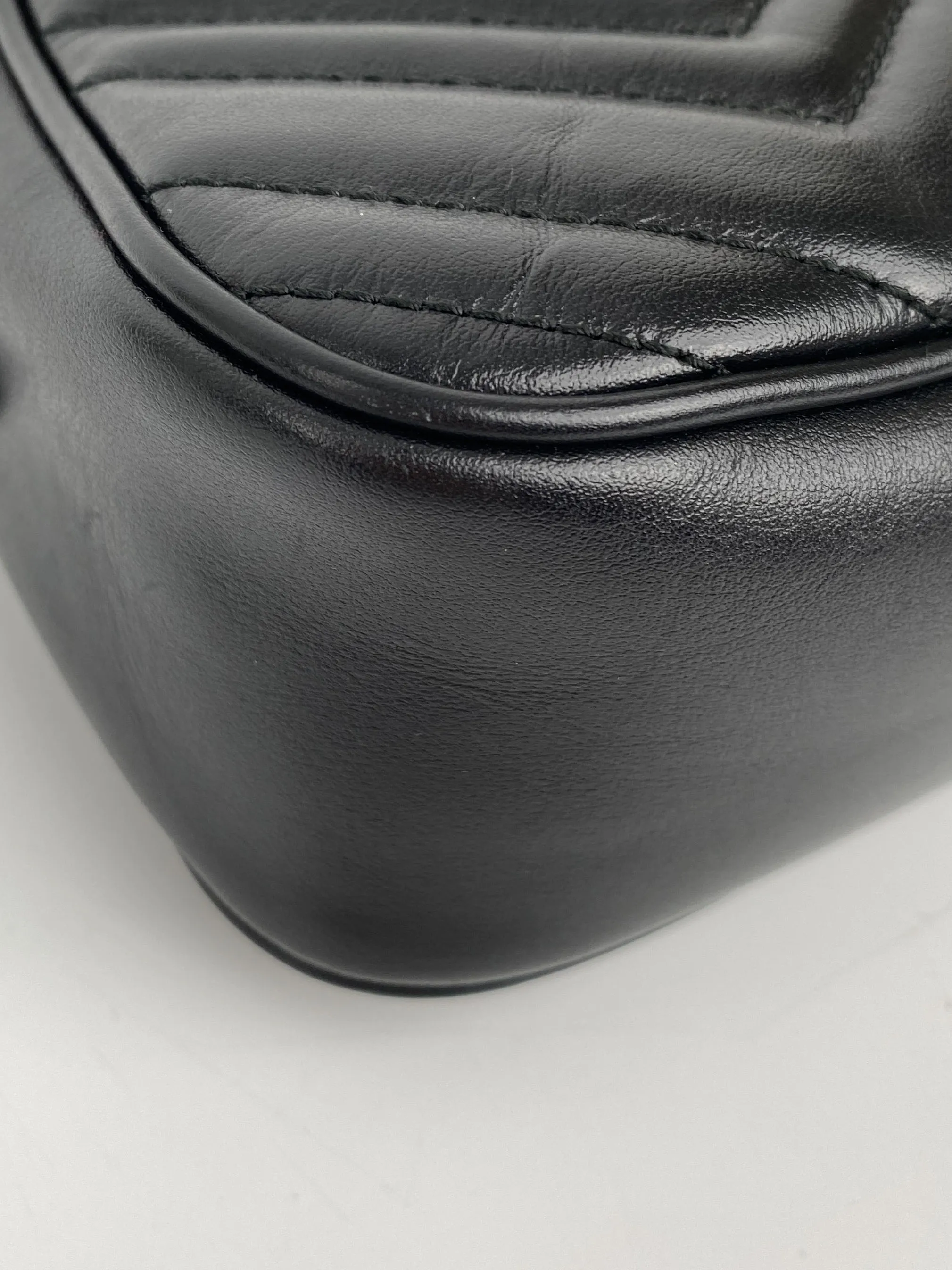Gucci Small Black GG Marmont Shoulder Bag