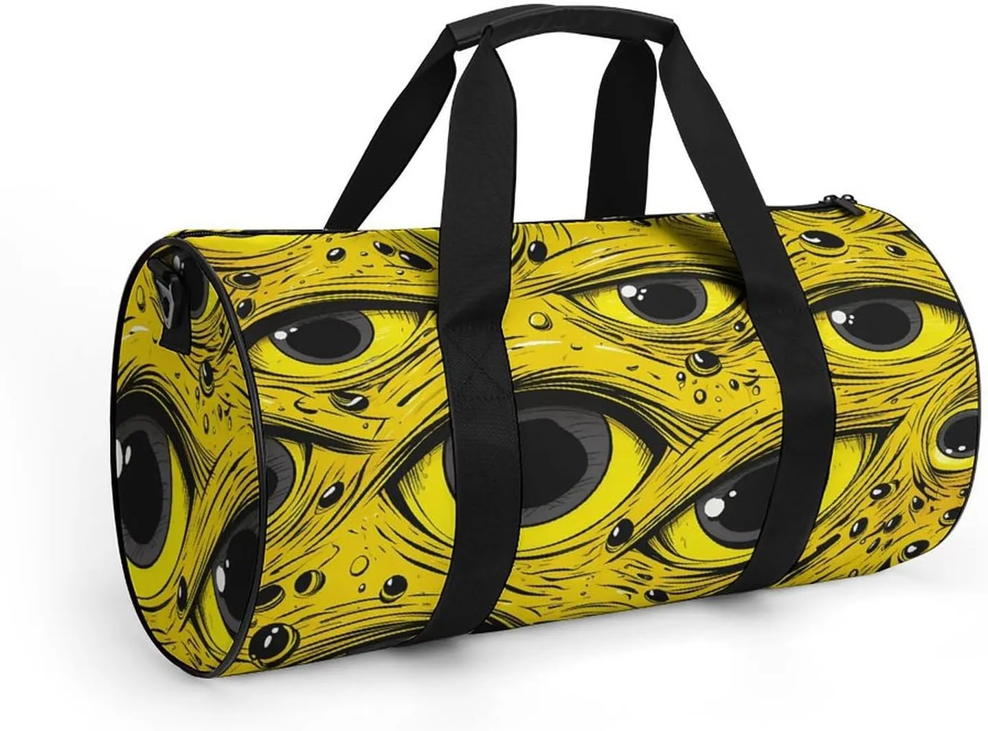 Gym Bag Cartoon Eyes Pattern Duffel Bag for Men Women Overnight Bag with Shoe Compartment Workout Bags