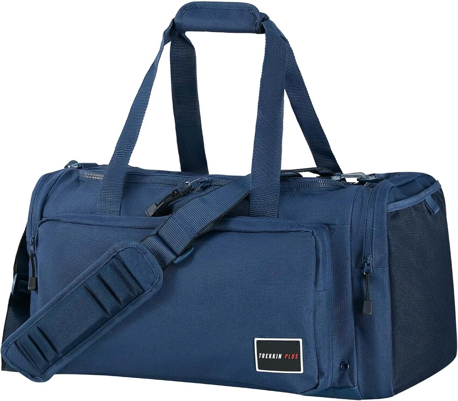 Gym Bag for Men 60L Sports Duffel Bags Women Carry on Garment Bags for Travel with Shoe Compartment & Wet Pocket Water Resistant Travel Duffel Bag Lightweight Weekender Overnight Bag, Navy
