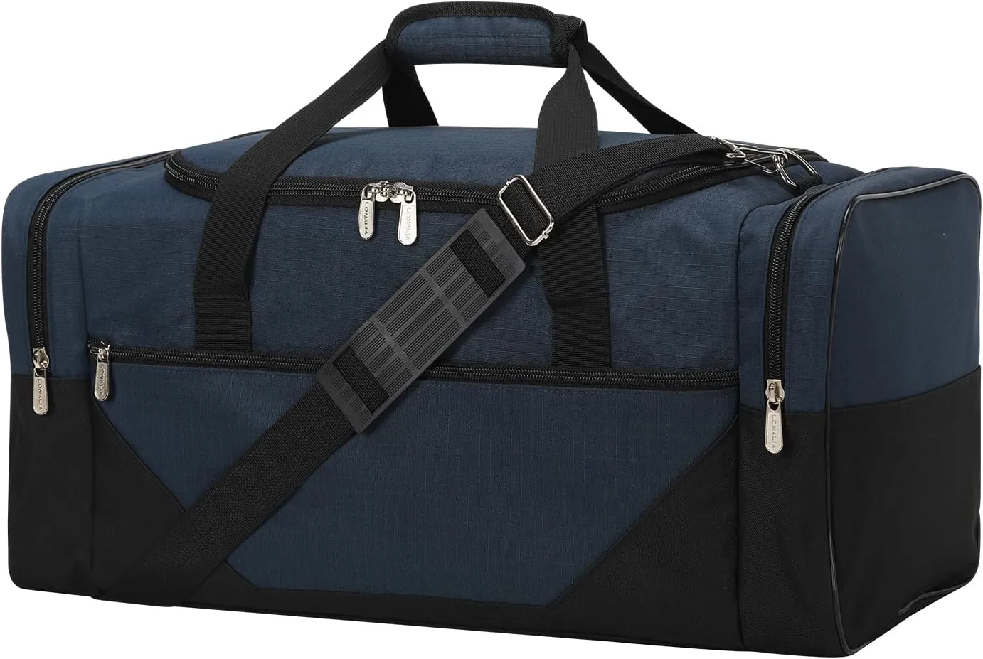 Gym Bag Sport Duffle Bag for Men - 21 in Weekender Travel Bag with Trolley Sleeve (Navy)