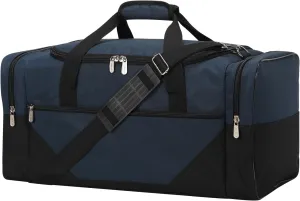 Gym Bag Sport Duffle Bag for Men - 21 in Weekender Travel Bag with Trolley Sleeve (Navy)