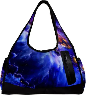 Gym Bags for Men,Travel Duffel Bags for Women,Cosmic Nature Space Vortex,Workout Bag