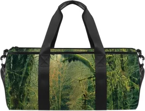 Gym Bags for Men,Travel Duffel Bags for Women,Scenic Road in Forest,Workout Bag