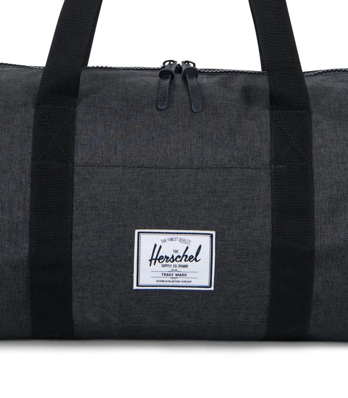 Herschel Sutton Mid Black Crosshatch Duffle