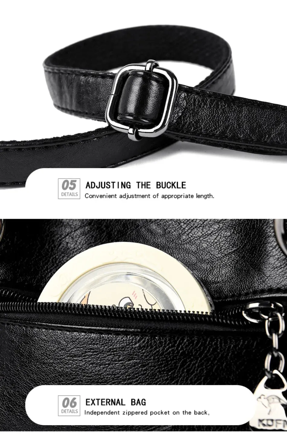 High-quality Soft Leather Luxury Handbags Women Bags Designer High-capacity Ladies Crossbody Hand Bags for Women 2024 Sac A Main