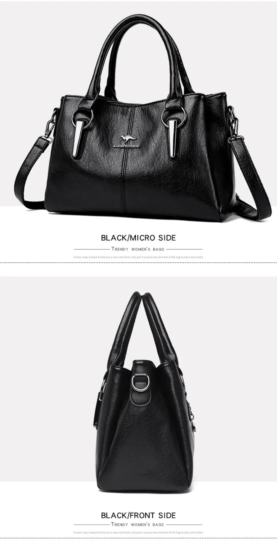 High-quality Soft Leather Luxury Handbags Women Bags Designer High-capacity Ladies Crossbody Hand Bags for Women 2024 Sac A Main