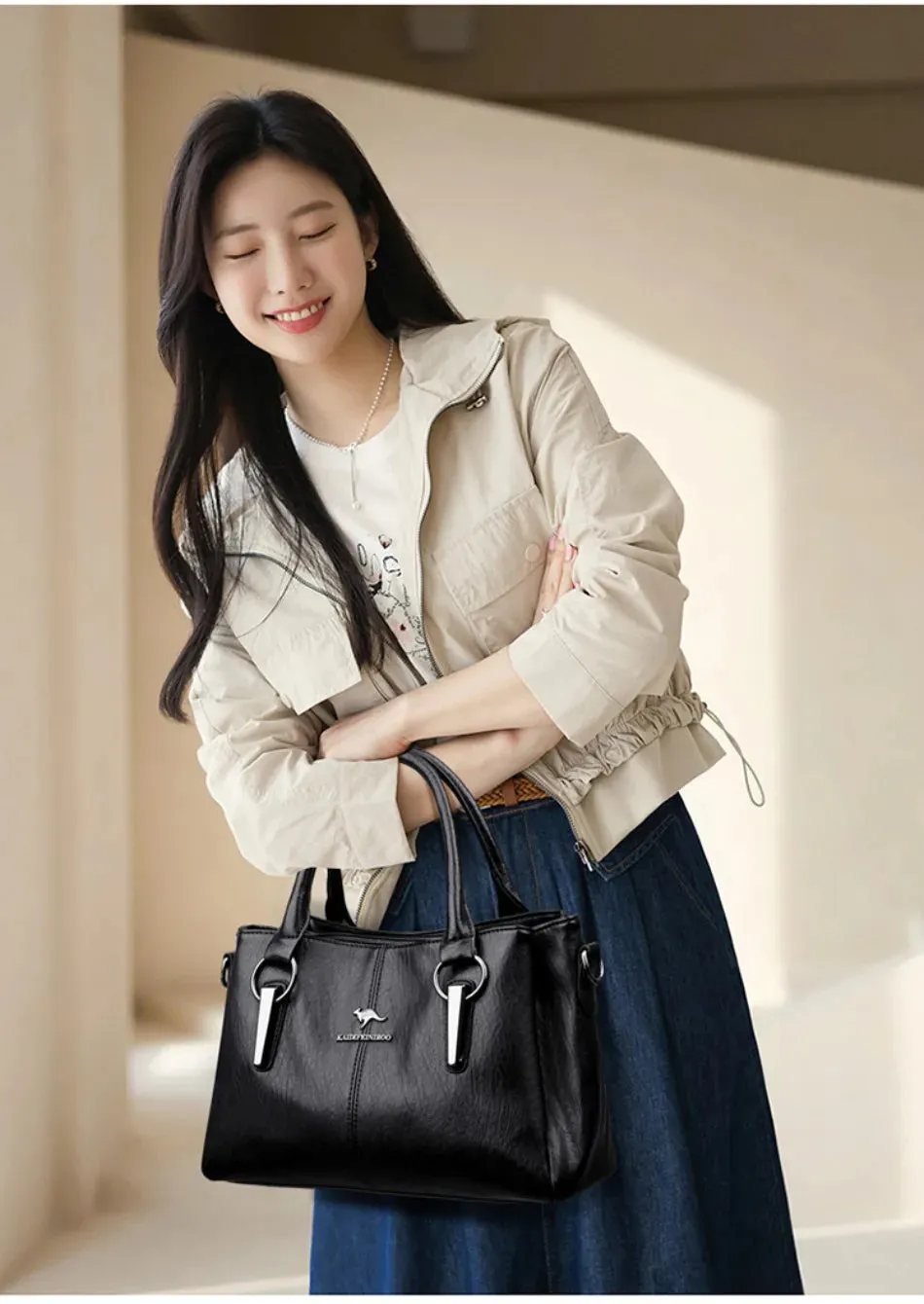 High-quality Soft Leather Luxury Handbags Women Bags Designer High-capacity Ladies Crossbody Hand Bags for Women 2024 Sac A Main