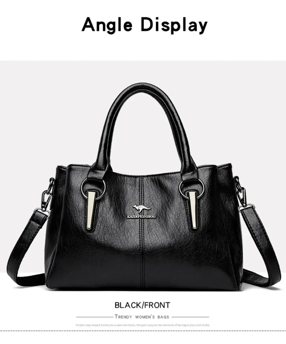 High-quality Soft Leather Luxury Handbags Women Bags Designer High-capacity Ladies Crossbody Hand Bags for Women 2024 Sac A Main