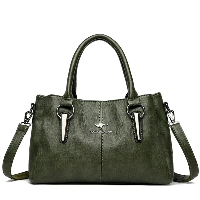 High-quality Soft Leather Luxury Handbags Women Bags Designer High-capacity Ladies Crossbody Hand Bags for Women 2024 Sac A Main